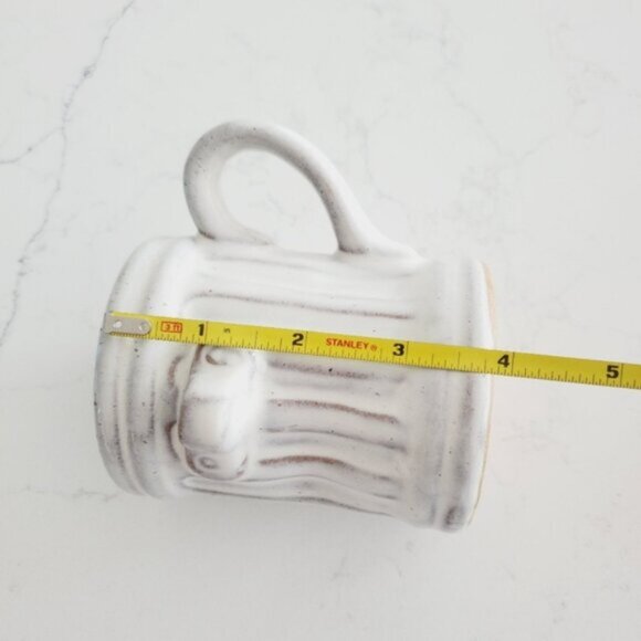 Vintage Babcock Wilcox Garbage Trash Can Pottery Mug Lid Unique 80s Funky - Picture 6 of 6